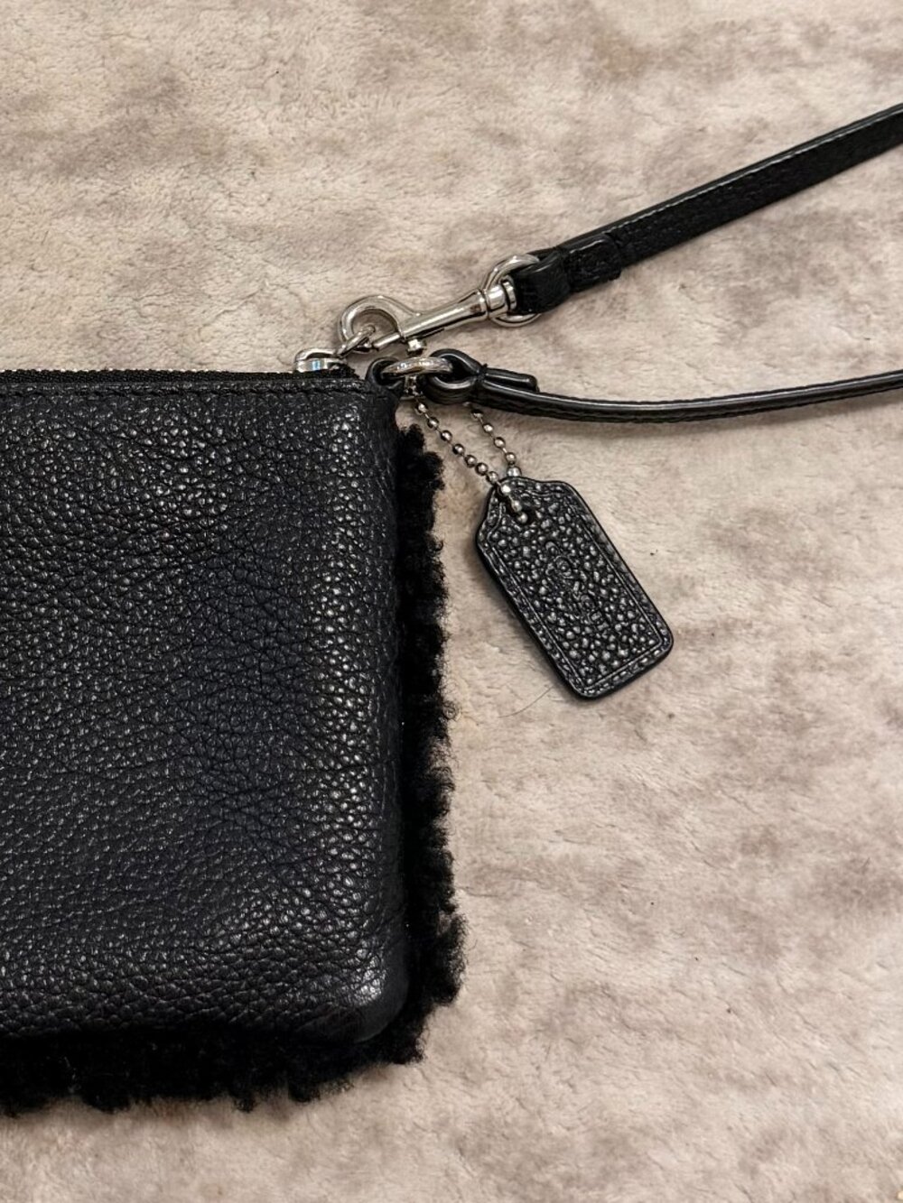 Black Coach Wristlet - Picture 2 of 2